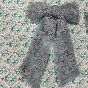 Blue coquet hair bow